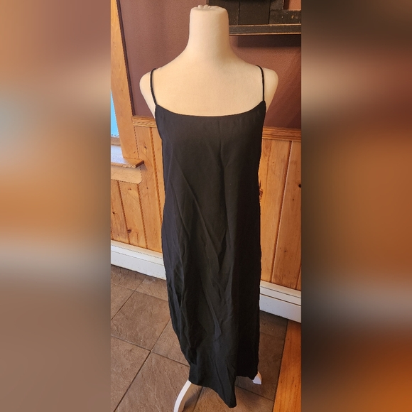CALVIN KLEIN Black Midi Sleeveless Dress Size Small - Picture 2 of 11
